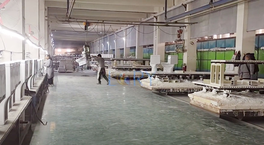 Preliminary inspection after leaving the kiln